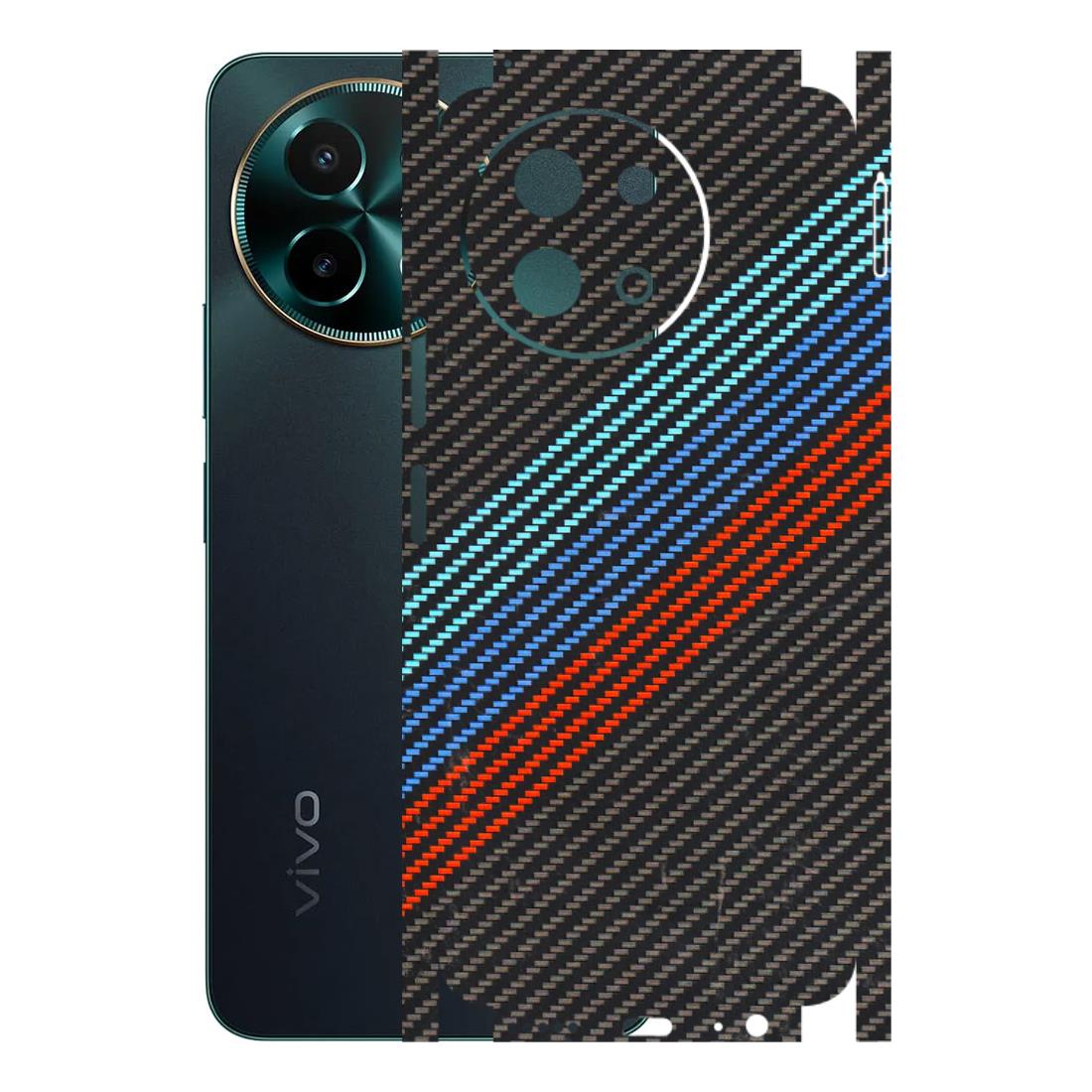 VIVO Y Series Phone Skins (All Models) - Carbon BM - 3D Embossed Finish (L-302) Vivo Y58 5G