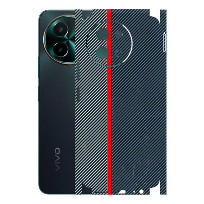 VIVO Y Series Phone Skins (All Models) - Blue Sober Lines - 3D Embossed Finish (L-305) Vivo Y58 5G