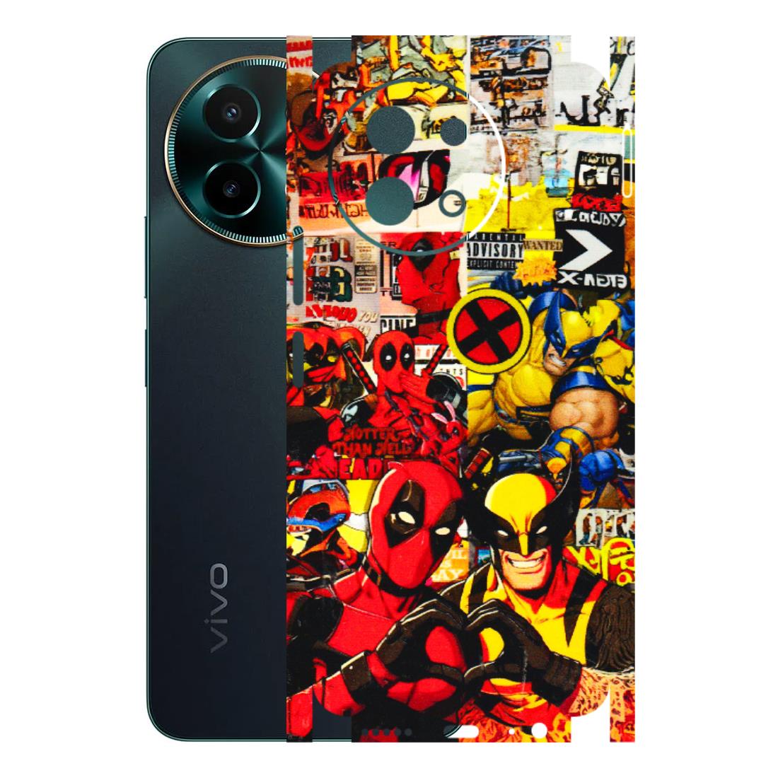 VIVO Y Series Phone Skins (All Models) - Spidy Wolverine - 3D Embossed Finish (L-310) Vivo Y58 5G
