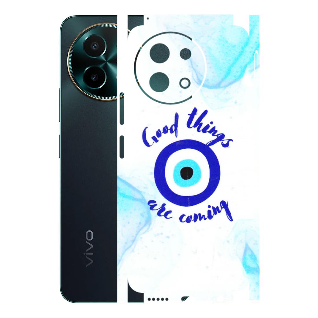 VIVO Y Series Phone Skins (All Models) - Evil Eye Good Things Are Coming - 3D Embossed Finish (L-322) Vivo Y58 5G