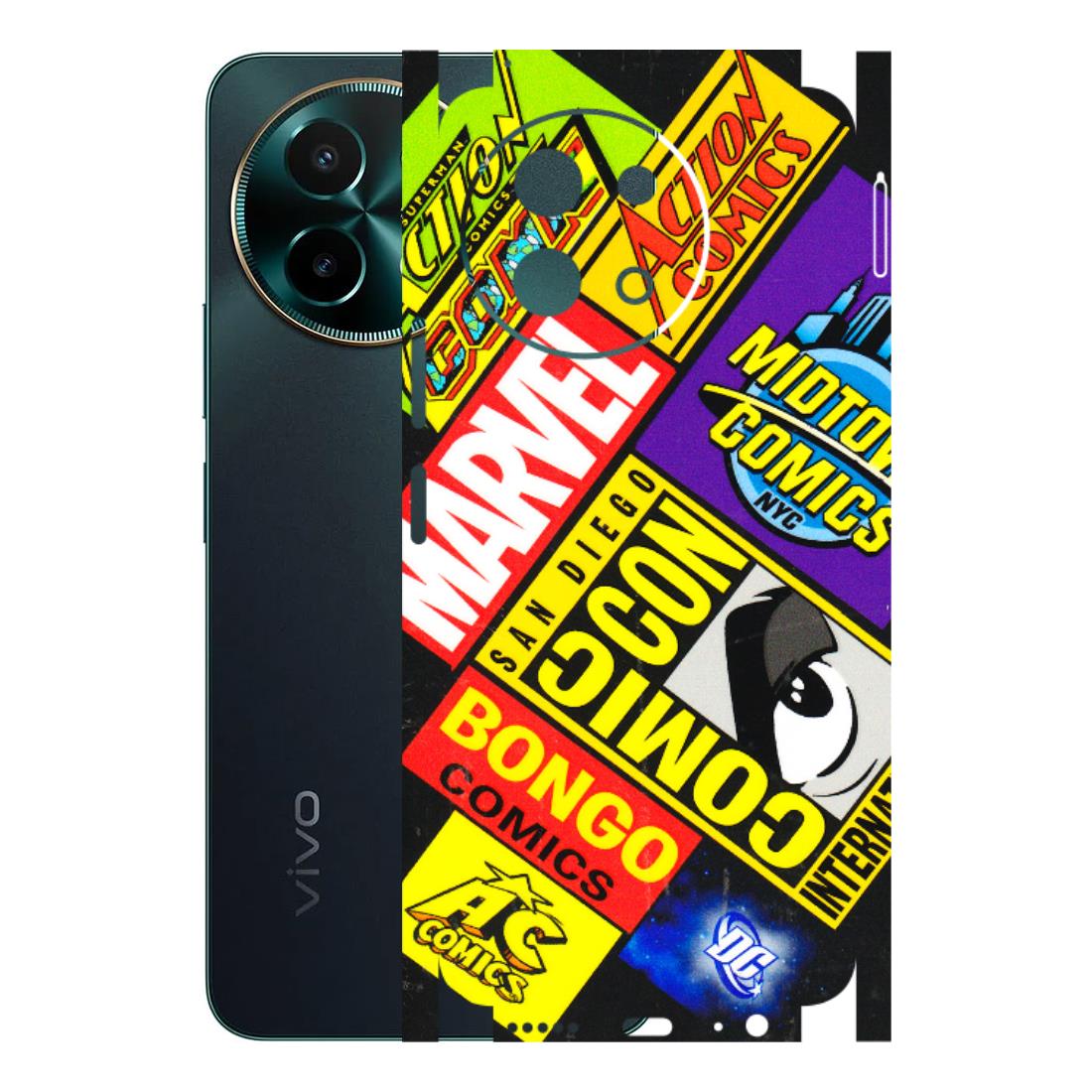 VIVO Y Series Phone Skins (All Models) - Bongo Comic Con - 3D Embossed Finish (L-325) Vivo Y58 5G