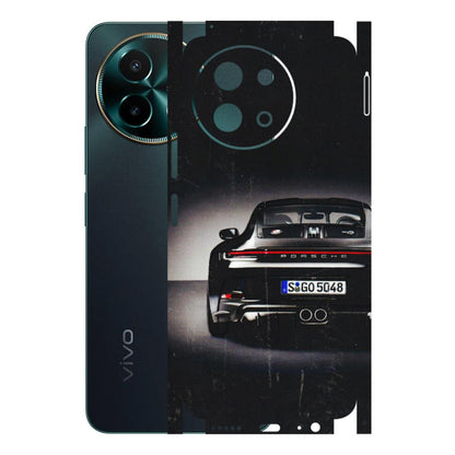 VIVO Y Series Phone Skins (All Models) - New Black Porsche GT3 - 3D Embossed Finish (L-327) Vivo Y58 5G