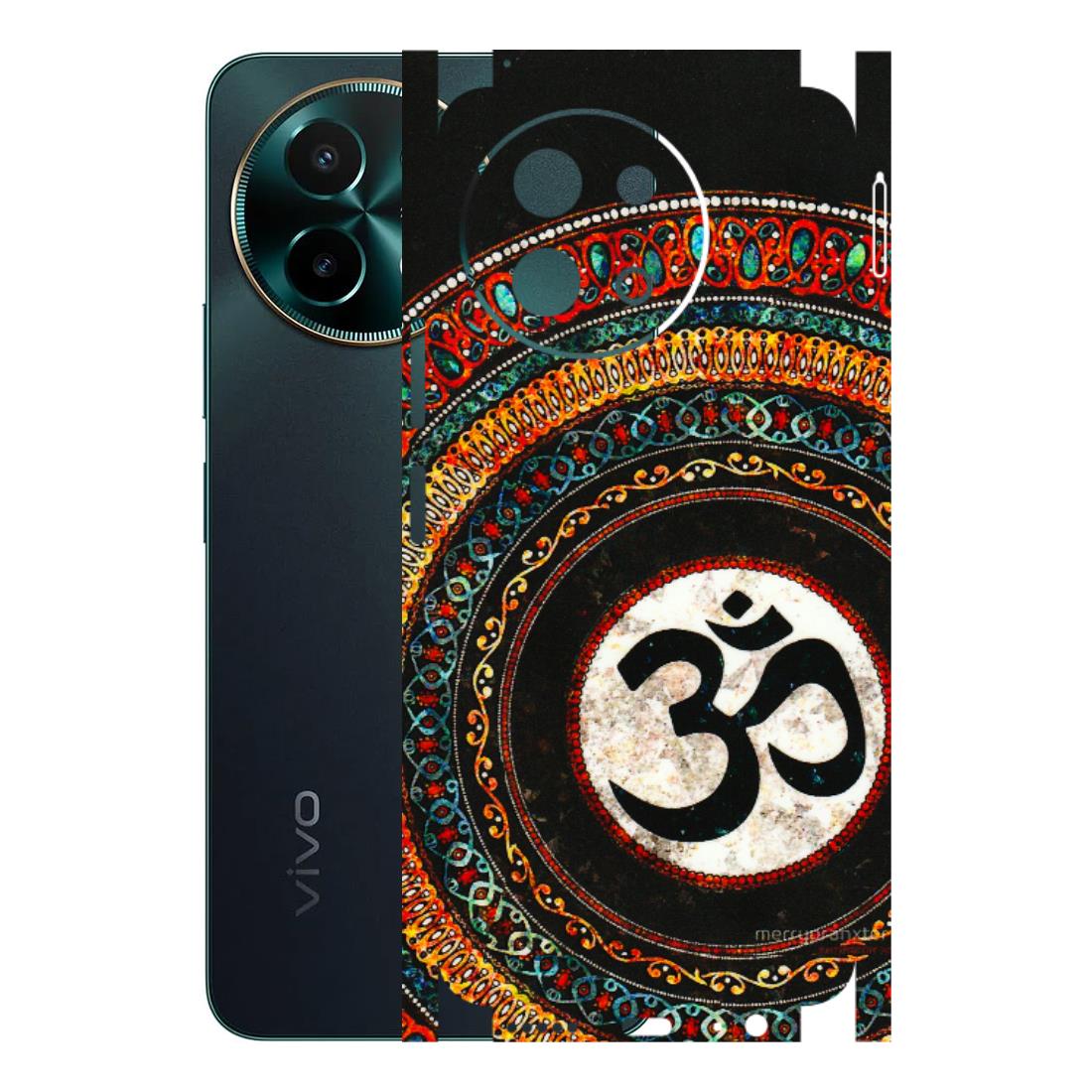 VIVO Y Series Phone Skins (All Models) - Aum Chant Abstract - 3D Embossed Finish (L-42) Vivo Y58 5G