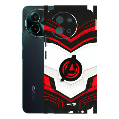 VIVO Y Series Phone Skins (All Models) - Avengers Logo - 3D Embossed Finish (L-55) Vivo Y58 5G