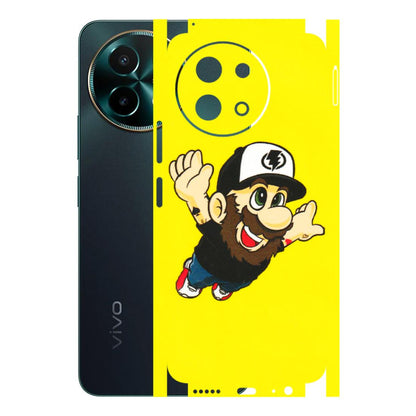 VIVO Y Series Phone Skins (All Models) - Flying Beardo - 3D Embossed Finish (L-60) Vivo Y58 5G