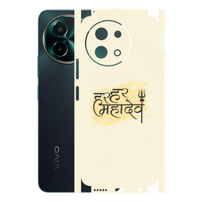 VIVO Y Series Phone Skins (All Models) - Har Har Mahadev - Matte Finish (M-10) Vivo Y58 5G