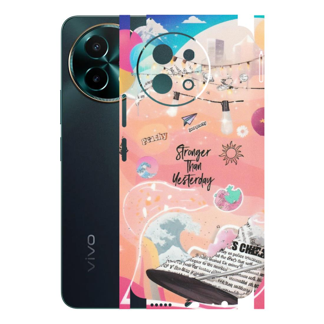 VIVO Y Series Phone Skins (All Models) - Stronger Then Yesterday - Matte Finish (M-128) Vivo Y58 5G