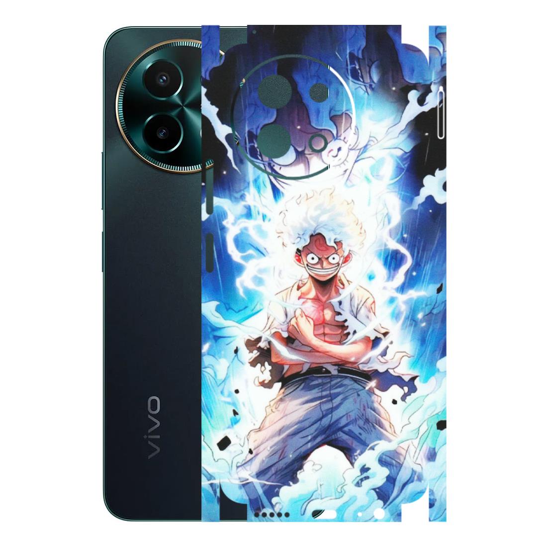 VIVO Y Series Phone Skins (All Models) - Blue Thunder Luffy Anime - Matte Finish (M-132) Vivo Y58 5G