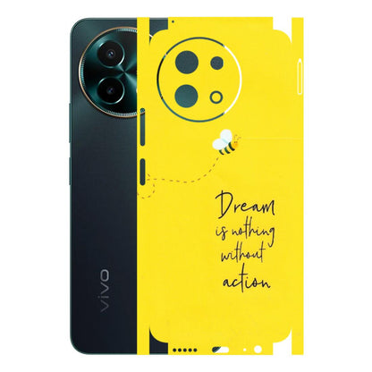 VIVO Y Series Phone Skins (All Models) - Dream Is Nothing Without Action - Matte Finish (M-138) Vivo Y58 5G