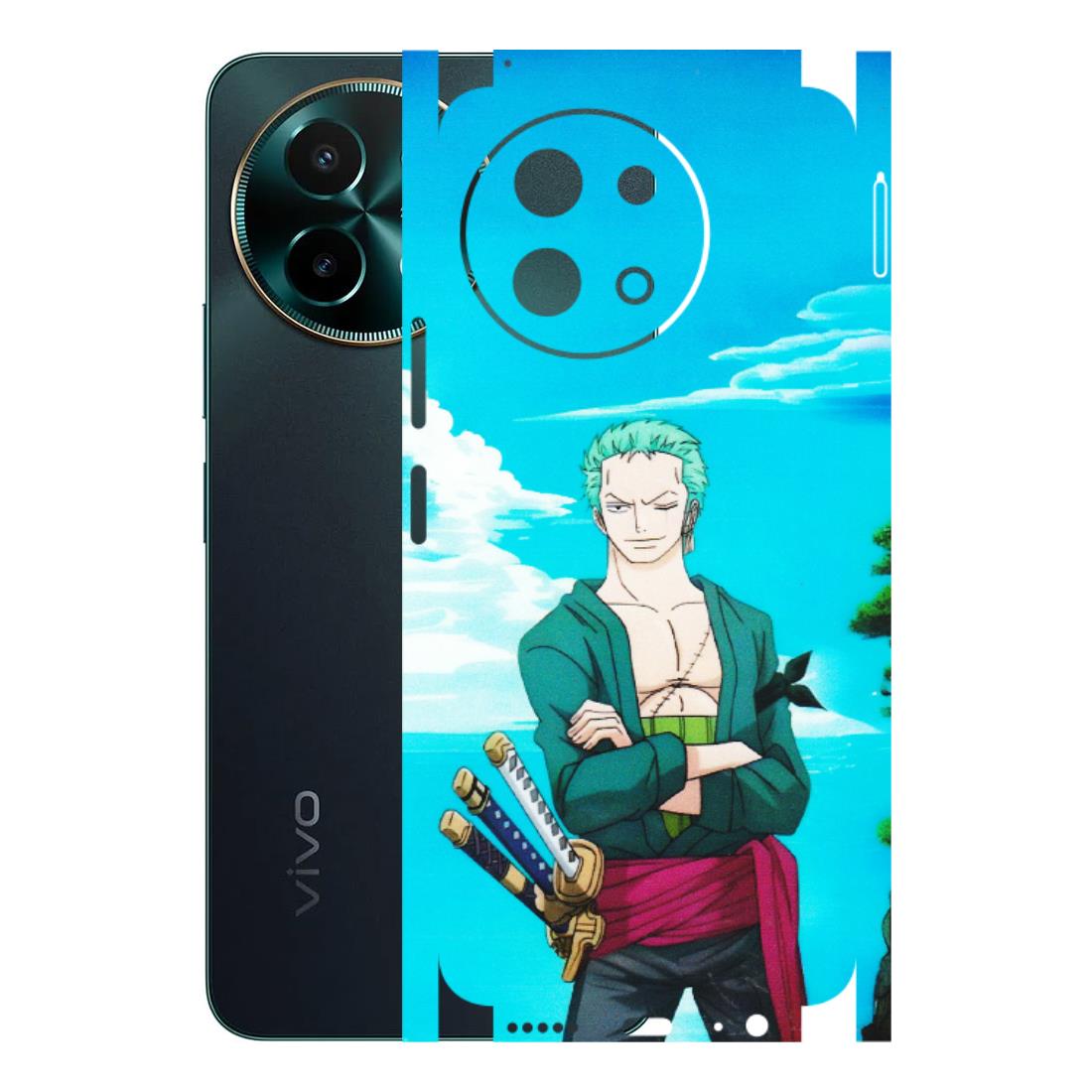 VIVO Y Series Phone Skins (All Models) - Cool Swordman Zoro Anime - Matte Finish (M-143) Vivo Y58 5G