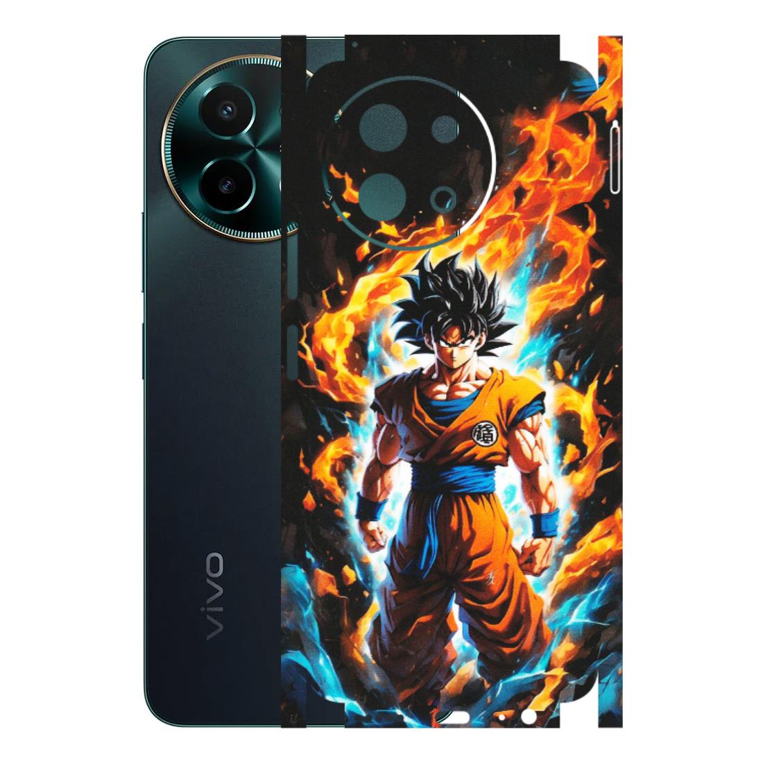 VIVO Y Series Phone Skins (All Models) - Goku Transformation Anime - Matte Finish (M-159) Vivo Y58 5G