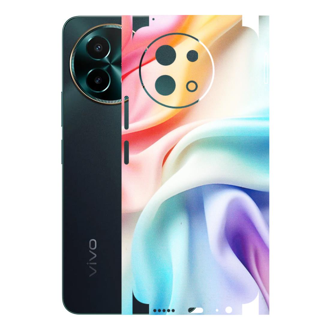 VIVO Y Series Phone Skins (All Models) - Colourful Silk Cloth - Matte Finish (M-165) Vivo Y58 5G
