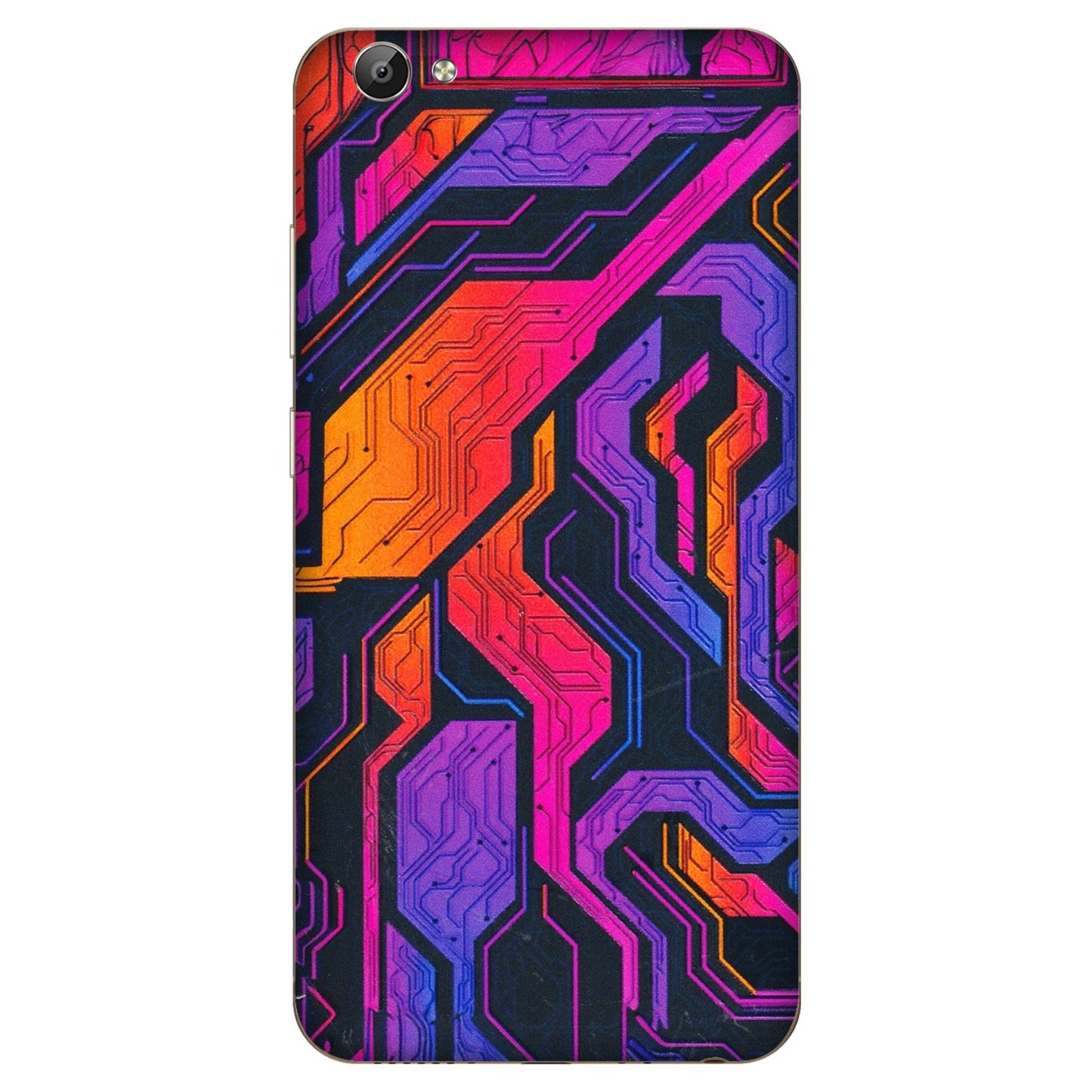 VIVO Y Series Phone Skins (All Models) - Tech Circuits Futuristic - 3D Embossed Finish (L-07) Vivo Y66