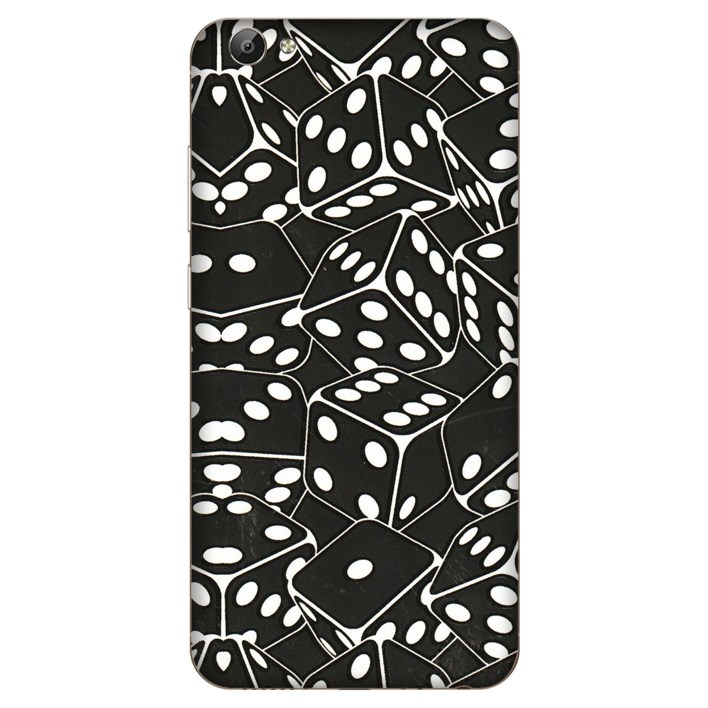VIVO Y Series Phone Skins (All Models) - Big Black Dices - 3D Embossed Finish (L-106) Vivo Y66