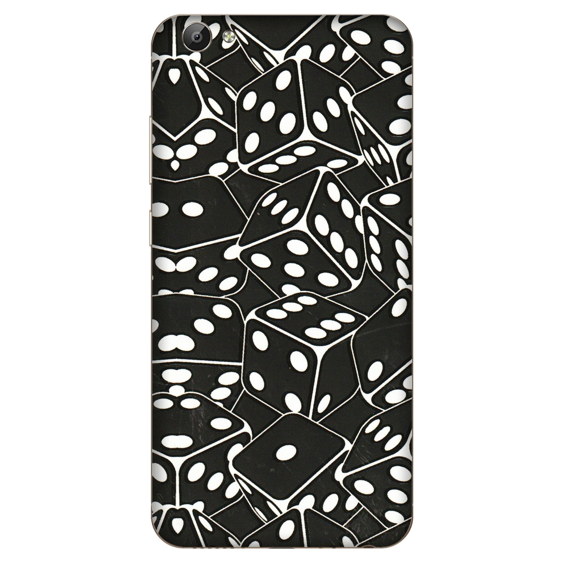 VIVO Y Series Phone Skins (All Models) - Big Black Dices - 3D Embossed Finish (L-106) Vivo Y66