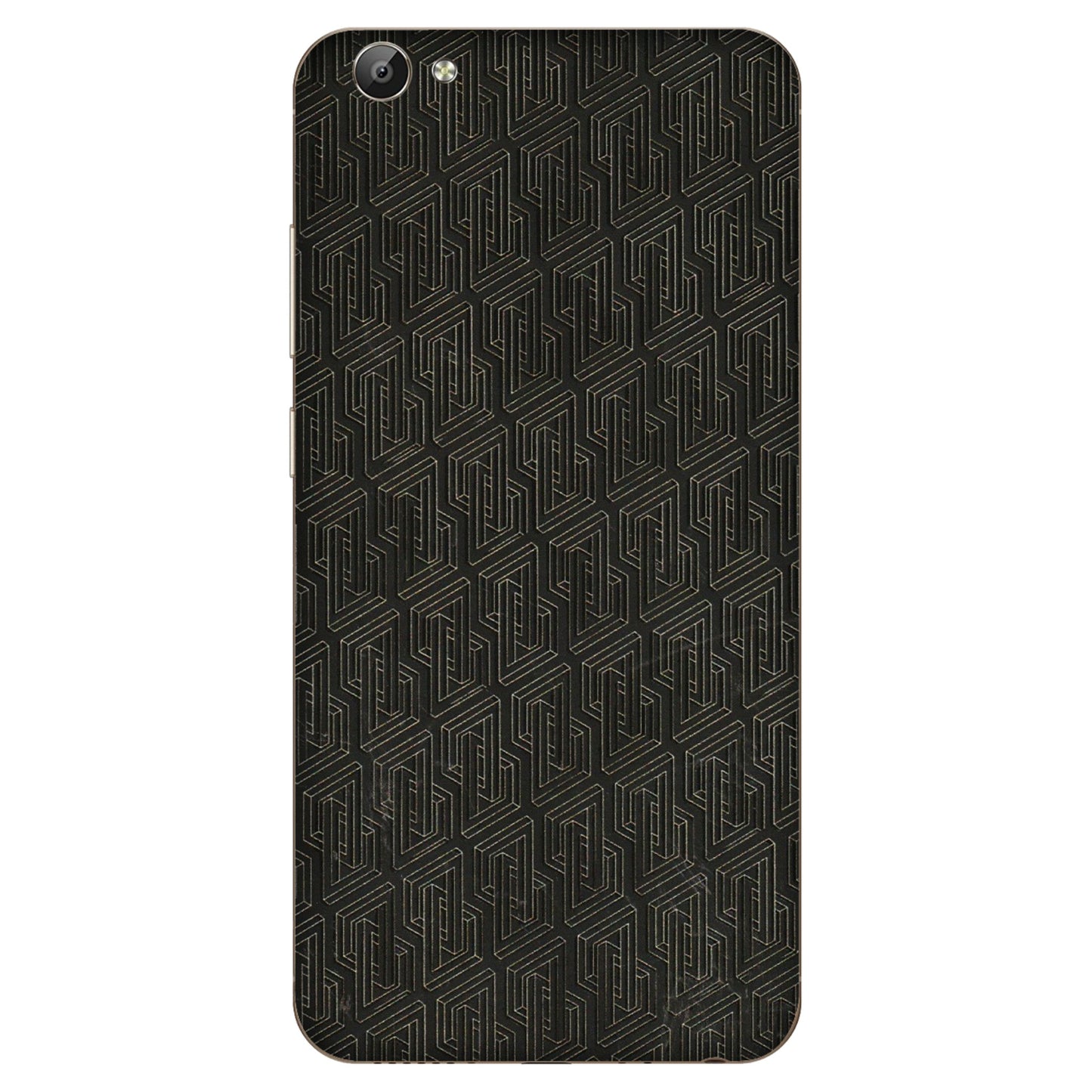 VIVO Y Series Phone Skins (All Models) - Black Abstract Pattern - 3D Embossed Finish (L-117) Vivo Y66