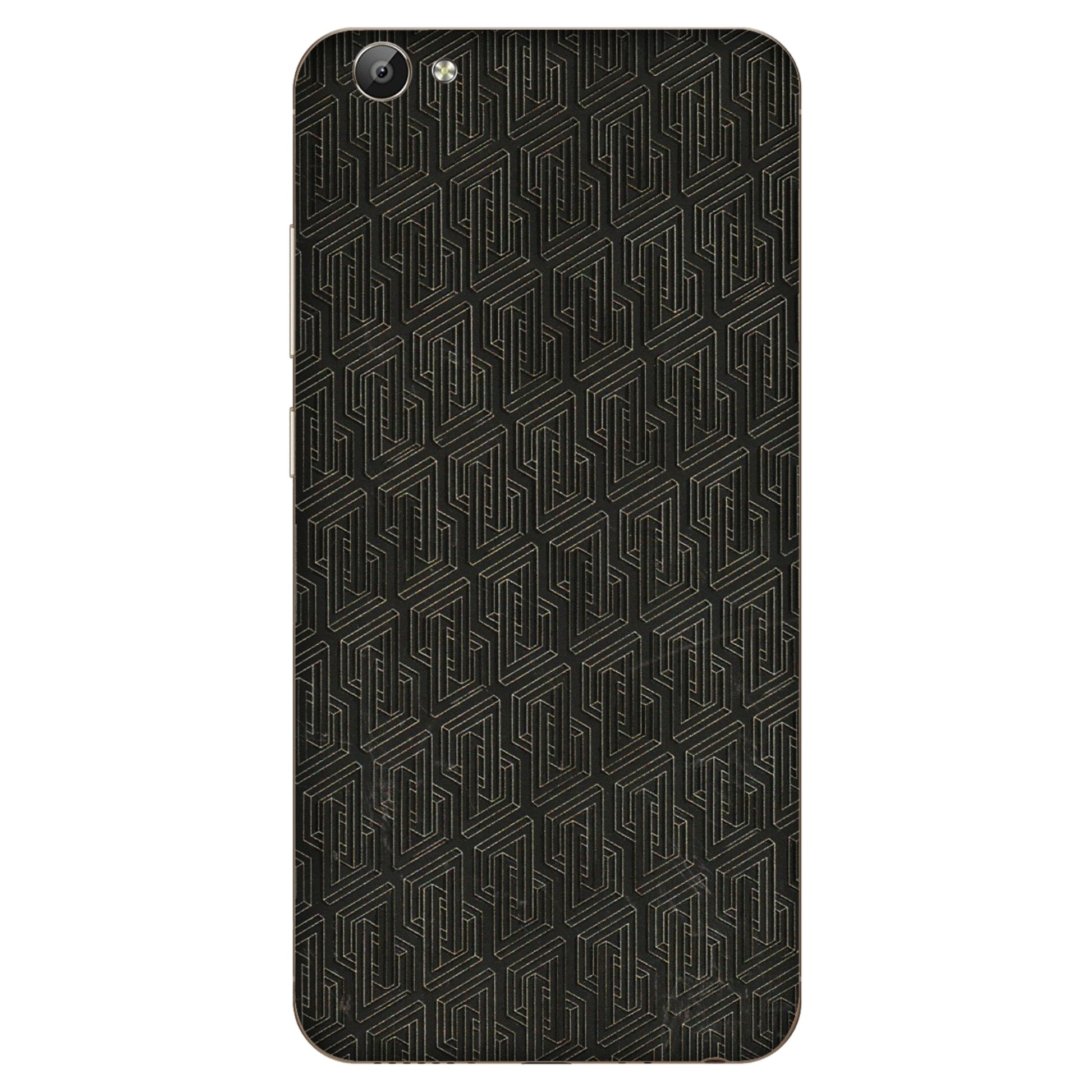 VIVO Y Series Phone Skins (All Models) - Black Abstract Pattern - 3D Embossed Finish (L-117) Vivo Y66