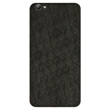 VIVO Y Series Phone Skins (All Models) - Black Abstract Pattern - 3D Embossed Finish (L-117) Vivo Y66
