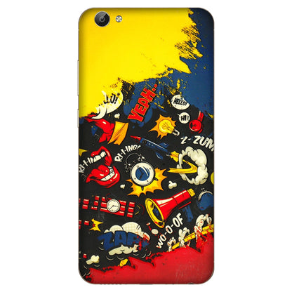 VIVO Y Series Phone Skins (All Models) - Pacific Doodle Art - 3D Embossed Finish (L-120) Vivo Y66
