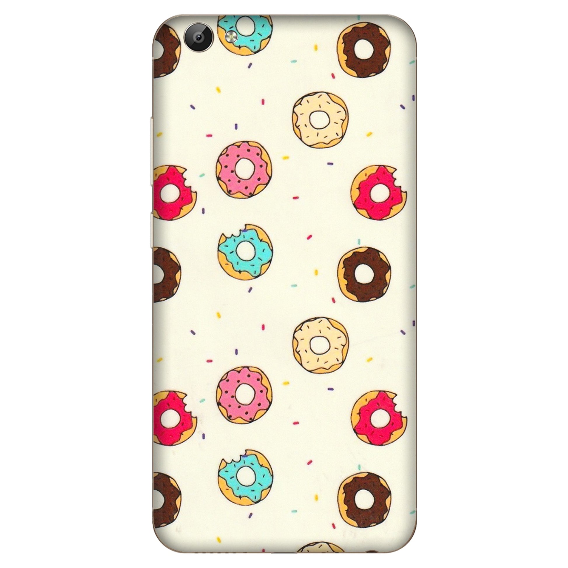 VIVO Y Series Phone Skins (All Models) - Mini Donuts Doodle Art - 3D Embossed Finish (L-122) Vivo Y66