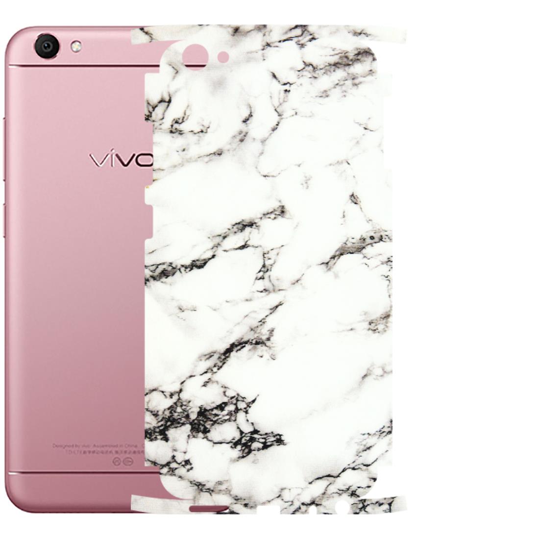 VIVO Y Series Phone Skins (All Models) - Black and White Marble Texture - 3D Embossed Finish (L-124) Vivo Y66