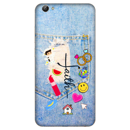 VIVO Y Series Phone Skins (All Models) - Denim Jeans Pocket - 3D Embossed Finish (L-134) Vivo Y66