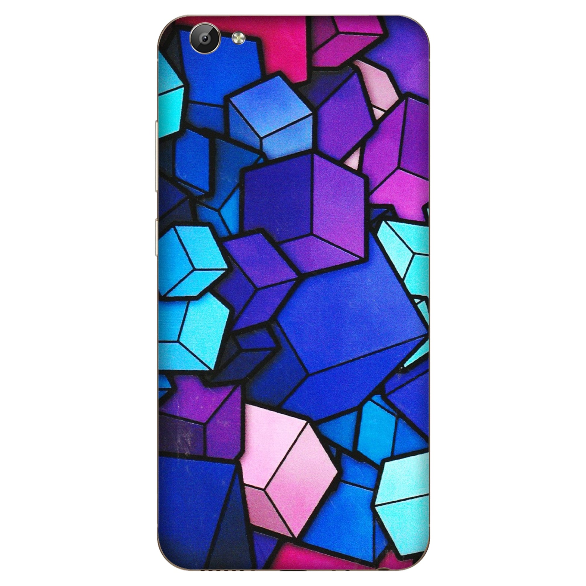VIVO Y Series Phone Skins (All Models) - Cube Doodle - 3D Embossed Finish (L-141) Vivo Y66