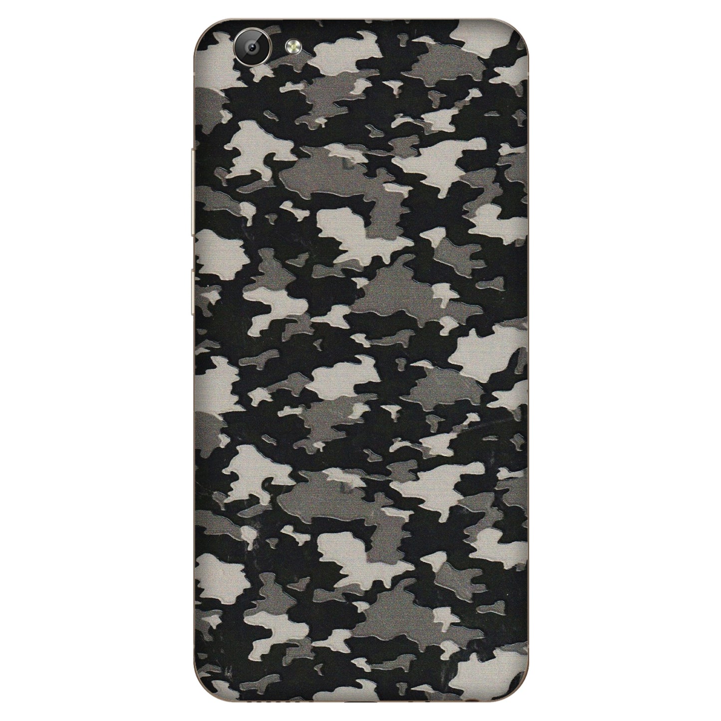 VIVO Y Series Phone Skins (All Models) - Black/Grey Camoflaunge - 3D Embossed Finish (L-142) Vivo Y66