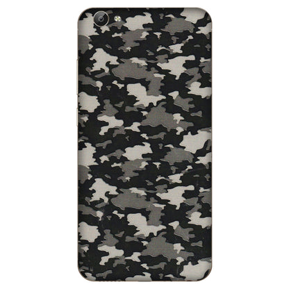 VIVO Y Series Phone Skins (All Models) - Black/Grey Camoflaunge - 3D Embossed Finish (L-142) Vivo Y66