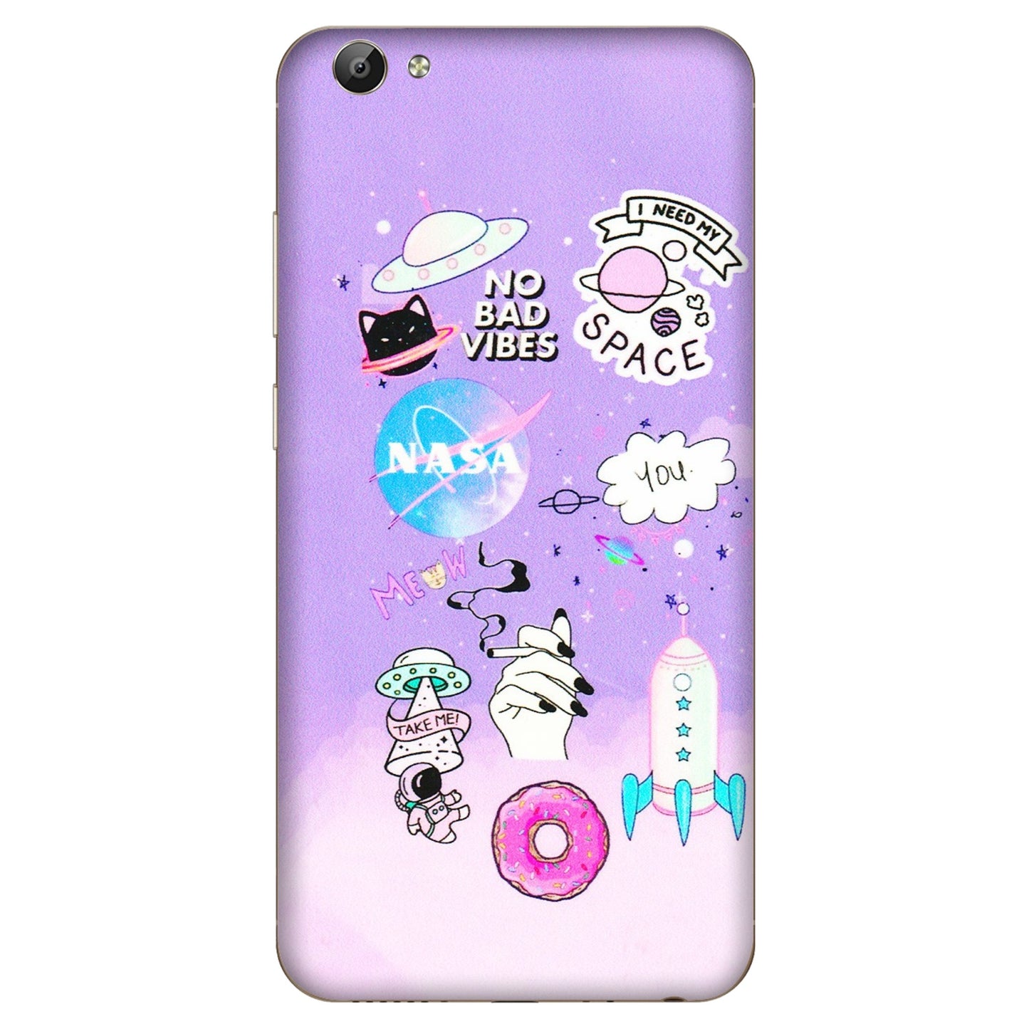 VIVO Y Series Phone Skins (All Models) - I Need My Nasa Skin - 3D Embossed Finish (L-149) Vivo Y66