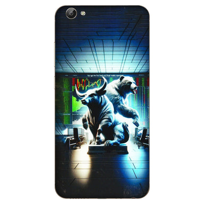 VIVO Y Series Phone Skins (All Models) - Stock Market Sensex Bear vs Bulls - 3D Embossed Finish (L-15) Vivo Y66