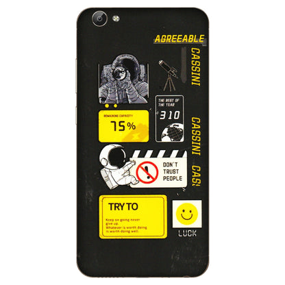 VIVO Y Series Phone Skins (All Models) - Black Cassini - 3D Embossed Finish (L-161) Vivo Y66