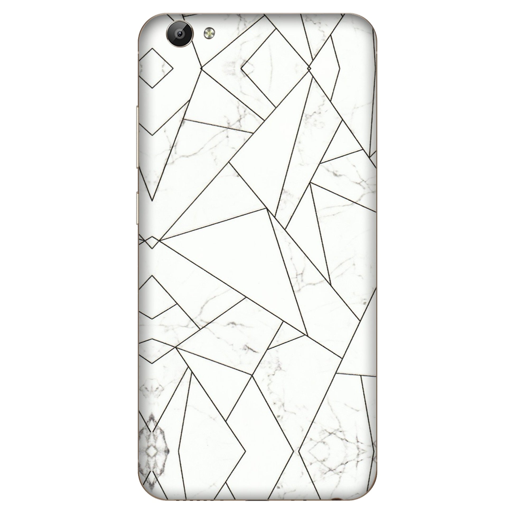 VIVO Y Series Phone Skins (All Models) - Luxury White Marble Effect - 3D Embossed Finish (L-168) Vivo Y66