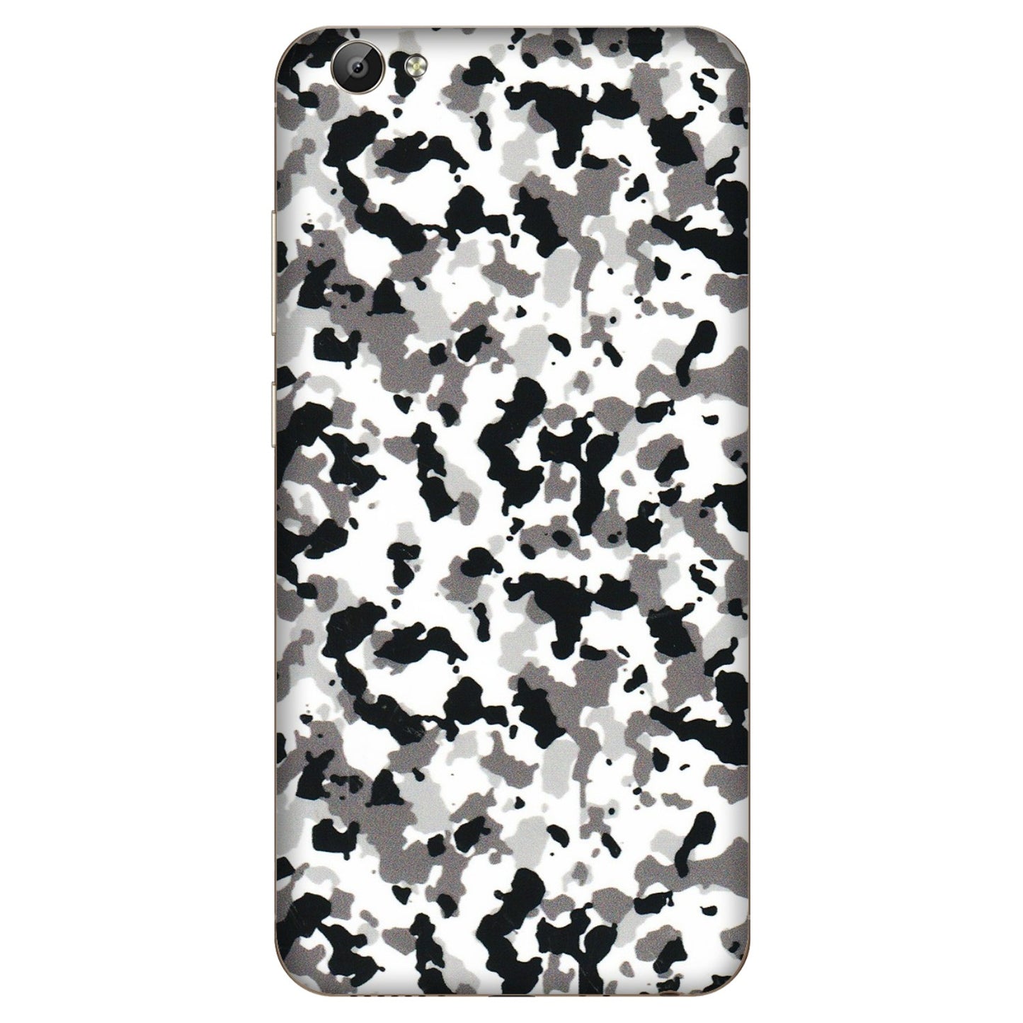 VIVO Y Series Phone Skins (All Models) - White Black Camouflage - 3D Embossed Finish (L-18) Vivo Y66