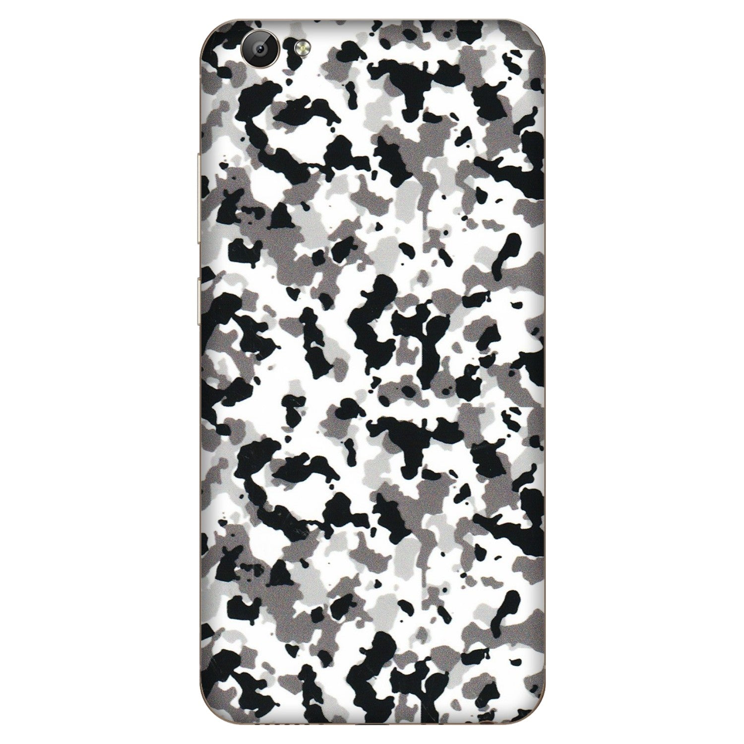 VIVO Y Series Phone Skins (All Models) - White Black Camouflage - 3D Embossed Finish (L-18) Vivo Y66