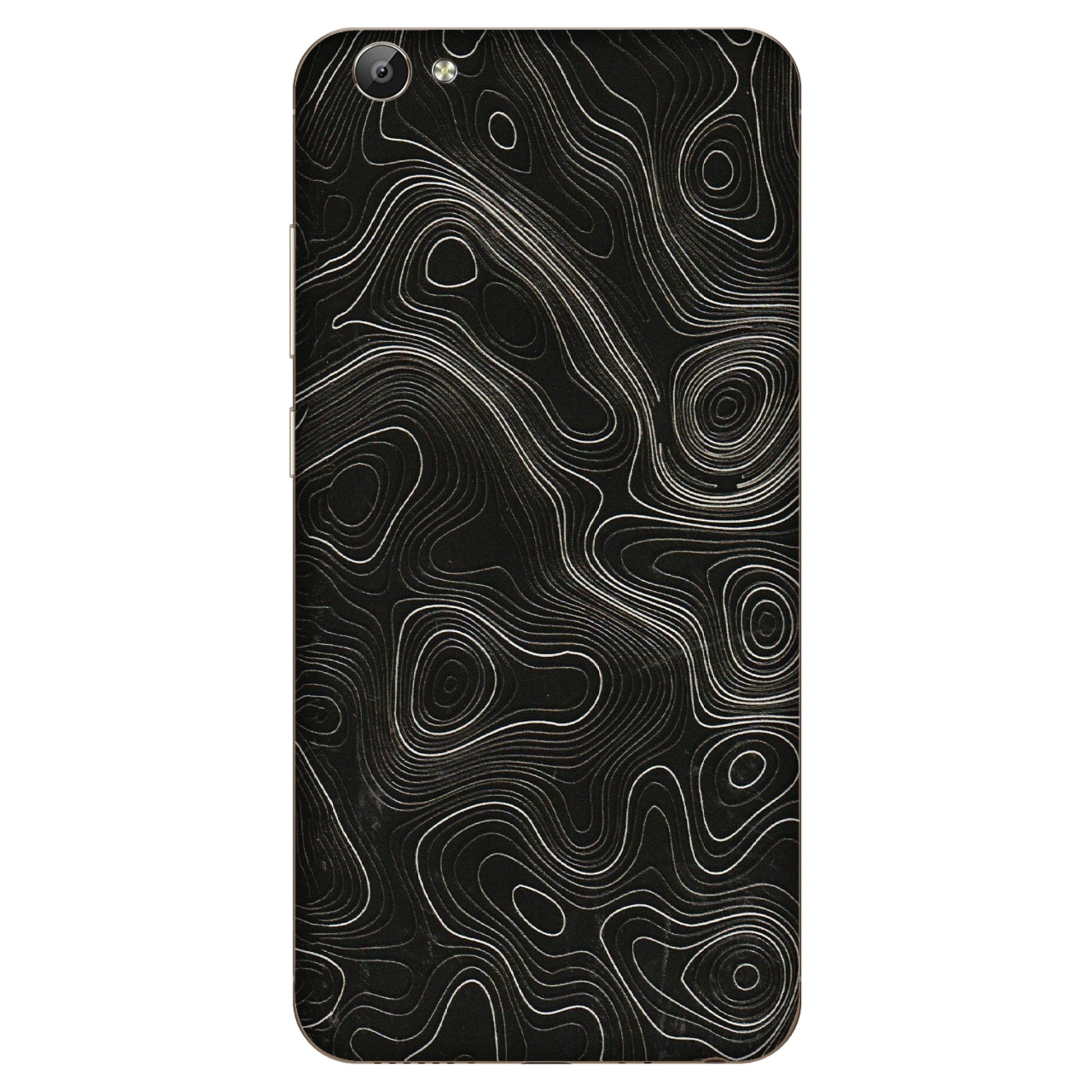 VIVO Y Series Phone Skins (All Models) - Black Swirl - 3D Embossed Finish (L-196) Vivo Y66