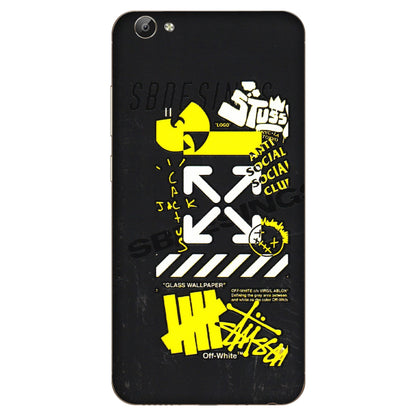 VIVO Y Series Phone Skins (All Models) - Anti Social Graffiti - 3D Embossed Finish (L-198) Vivo Y66