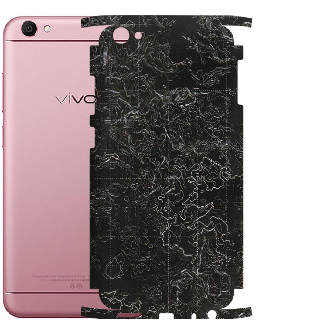 VIVO Y Series Phone Skins (All Models) - Black map Texture - 3D Embossed Finish (L-201) Vivo Y66