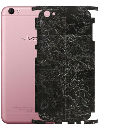 VIVO Y Series Phone Skins (All Models) - Black map Texture - 3D Embossed Finish (L-201) Vivo Y66