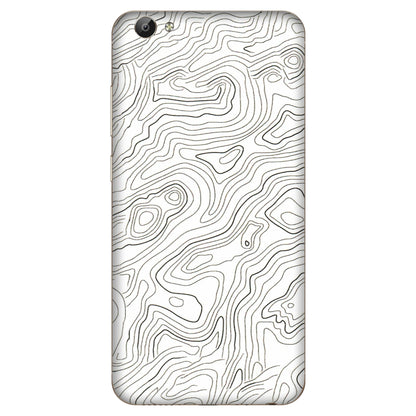 VIVO Y Series Phone Skins (All Models) - White Black Swirls - 3D Embossed Finish (L-219) Vivo Y66