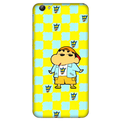 VIVO Y Series Phone Skins (All Models) - Yellow Blue Shinchan Cute - 3D Embossed Finish (L-221) Vivo Y66