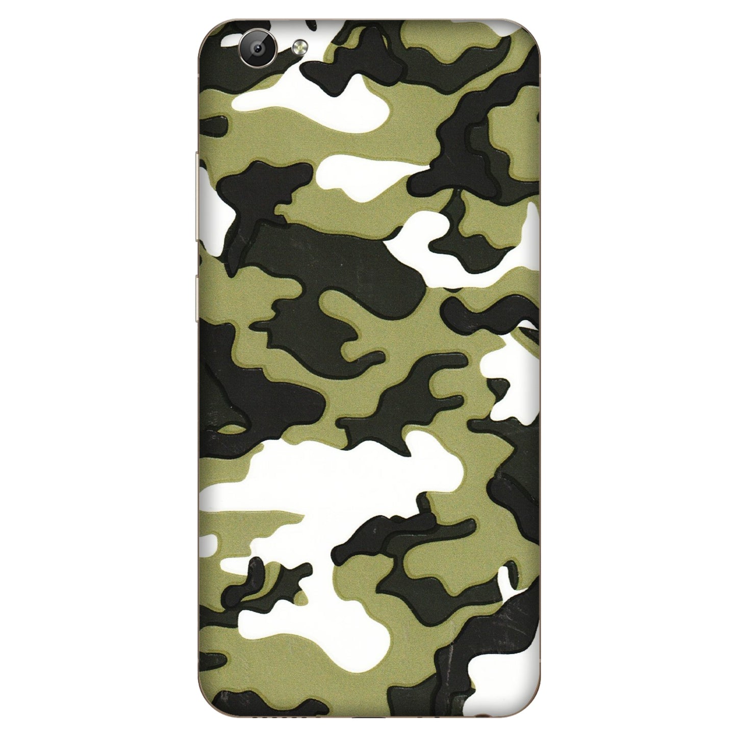 VIVO Y Series Phone Skins (All Models) - Camouflages White And Green - 3D Embossed Finish (L-243) Vivo Y66