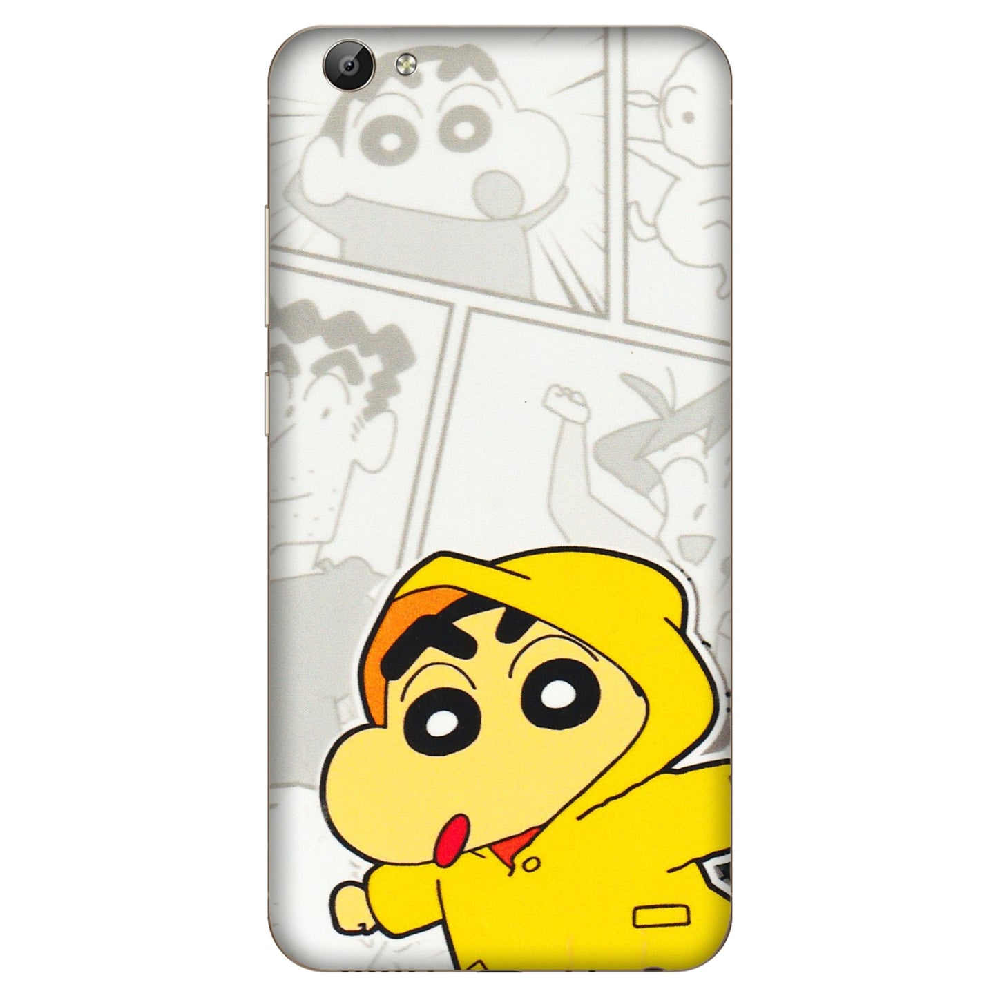 VIVO Y Series Phone Skins (All Models) - Yellow Shinchan Comic - 3D Embossed Finish (L-246) Vivo Y66