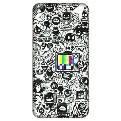 VIVO Y Series Phone Skins (All Models) - Doodles Positive Art - 3D Embossed Finish (L-263) Vivo Y66