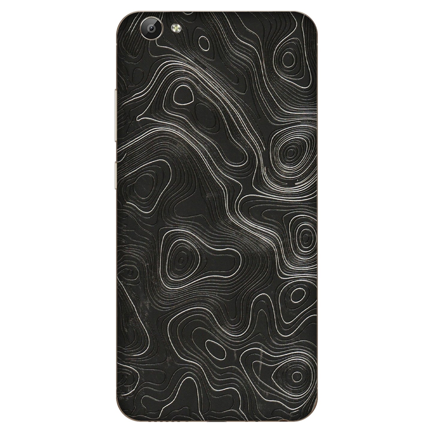 VIVO Y Series Phone Skins (All Models) - Abstract White Line Map - 3D Embossed Finish (L-269) Vivo Y66