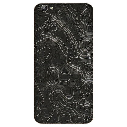 VIVO Y Series Phone Skins (All Models) - Abstract White Line Map - 3D Embossed Finish (L-269) Vivo Y66