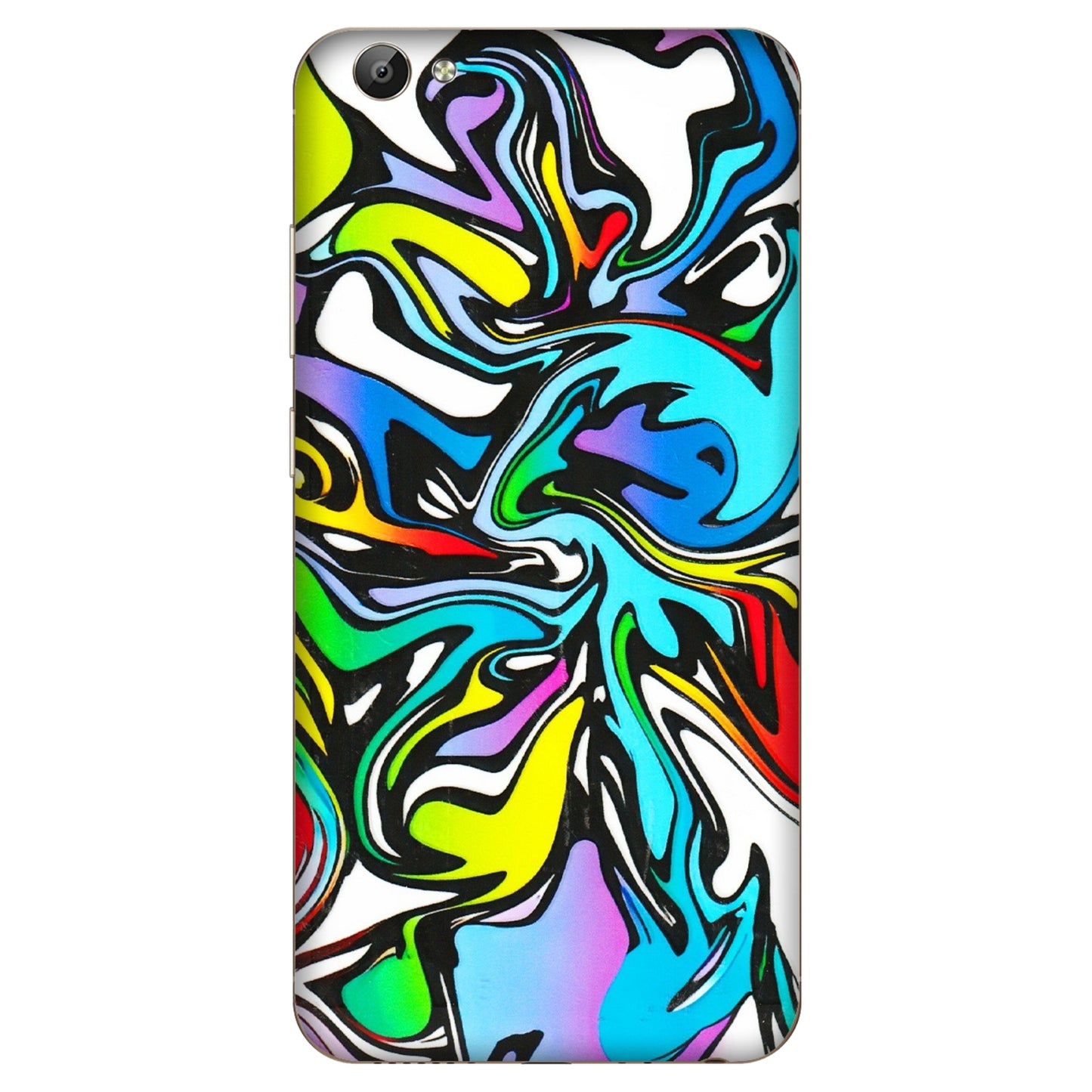 VIVO Y Series Phone Skins (All Models) - Abstract Colour Paints - 3D Embossed Finish (L-271) Vivo Y66