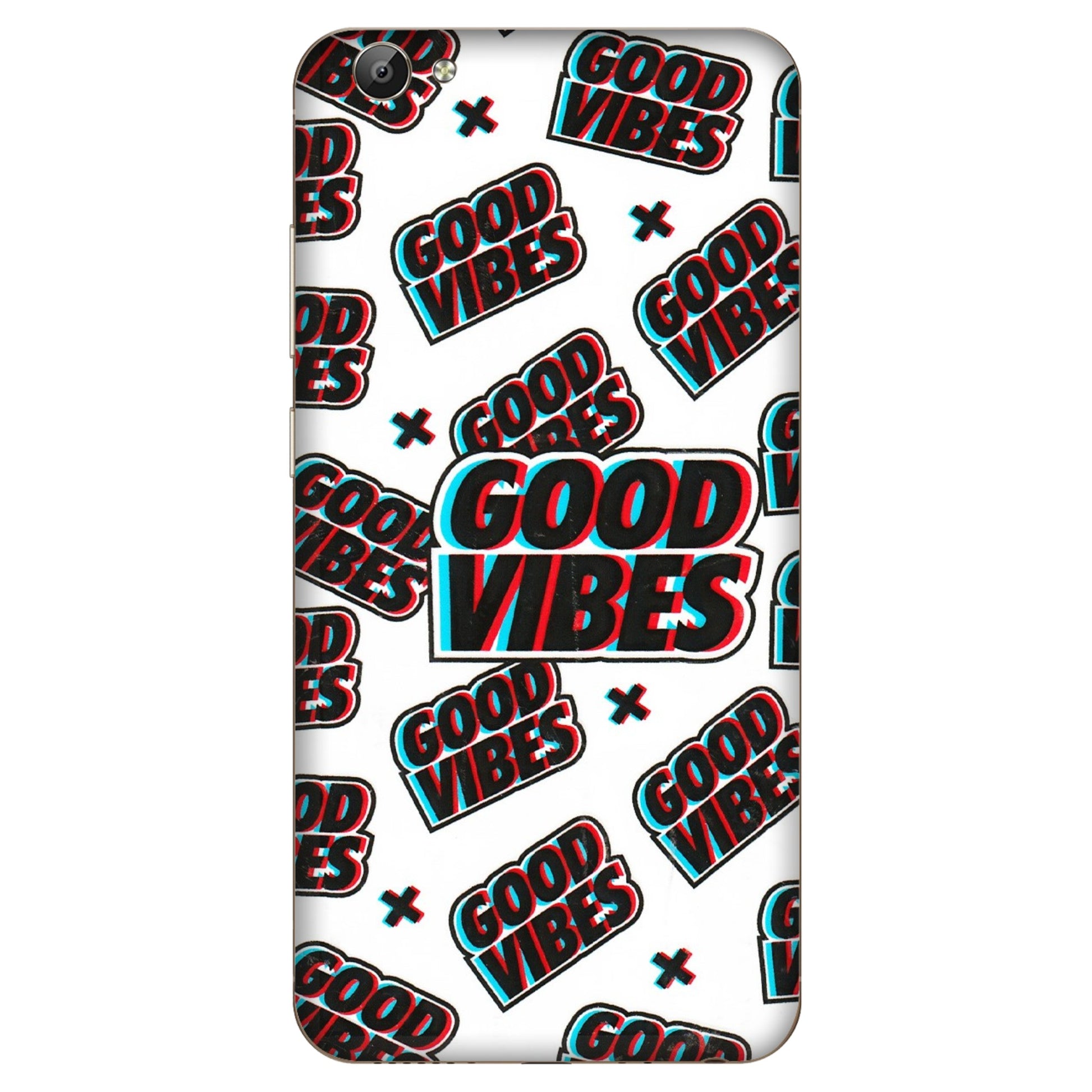 VIVO Y Series Phone Skins (All Models) - Good Vibes - 3D Embossed Finish (L-282) Vivo Y66