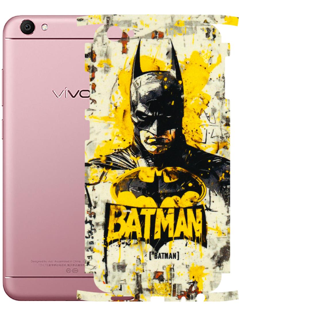 VIVO Y Series Phone Skins (All Models) - Batman Yellow BT - 3D Embossed Finish (L-304) Vivo Y66