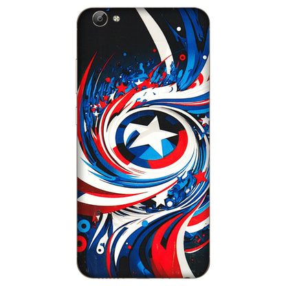 VIVO Y Series Phone Skins (All Models) - Captain America Logo - 3D Embossed Finish (L-307) Vivo Y66